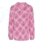 Marta du Chateau Ronja V-ringad Skjortblus Dam Fuxia Heart