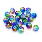 Hobby and Crafting Fun Glaspärlor 8 mm - Sparkle Rainbow 20 st