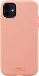 Holdit iPhone 11/XR silikonfodral (pink peach)