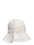 Crocheted Straw Bucket Hat Accessories Headwear Straw Hats White Lauren Ralph Lauren