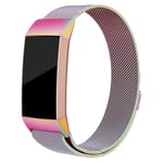 Fitbit Charge 3 luxury milanese watch band replacement - Size: L / Multi-color