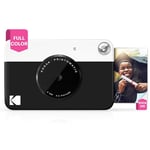 Kodak Printomatic Digital Instant Print Camera - Full Color Prints On ZINK 2 x 3 Inch Sticky-Backed Photo Paper (Black) Print Memories Instantly 5MP resolution