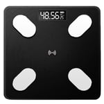 True Face Digital Electronic Bathroom Scale Smart Weighing Scales Black 