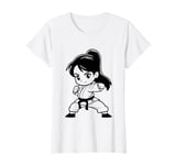 Karate Girl Comic Look Karateka T-Shirt