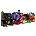 Leic 6CH RC LED Light Set Building Block Decoration Accessory Modified Light Kit for Harry Potter Diagon Alley Compatible with Lego 75978