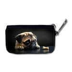 Hund Mops Bilnyckelfodral