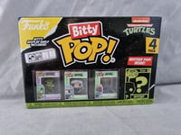 Funko Bitty Pop Teenage Mutant Ninja Turtles 4 Pack Of Figures New TMNT