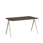 HAY Pyramid 01 skrivbord oak , 140x75cm, beige stålstativ