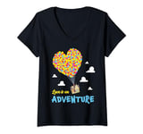 Womens Disney and Pixar Up Love is an Adventure V-Neck T-Shirt