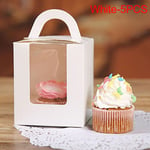 1/5/10 Pcs Cupcake Boxes Paper Gift Box Cake Package White 5pcs