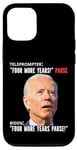 Coque pour iPhone 13 Pro Funny Biden Four More Years Teleprompter Trump Parodie