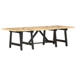 Solid Mango Wood Extendable Coffee Table 160x70x45cm Living Room Desk vidaXL