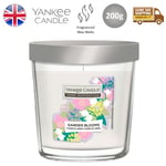 Yankee Candle Tumbler Glass Scented Home Room Fragrance Garden Blooms 200g