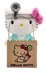Hello Kitty Doctor Eco Plush 24 cm dans Un Sac en Carton réutilisable – La Peluche est fabriquée à 100% à partir de Bouteilles en Pet recyclées