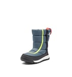 Sorel Whitney 2 Puffy Mid Waterproof Unisex Kids Winter Boots, Blue (Uniform Blue x Cherrybomb), 12 UK