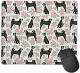 Gaming Mouse Pad Swiss Mountain Dog Roses Floral Dog Funny Design Non-Slip Rubber Base Textured Surface Game Mouse Pads Gift for Guy, Funny Gifts Mouse Pad faster speed 25 * 30cm