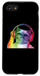 Coque pour iPhone SE (2020) / 7 / 8 Funny Cat DJ Musique Electro Party Graphique Homme Femme