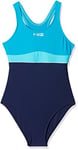 Aqua-Speed Fille Emily Girls Swimwear sportinggoods, Navy/Turquoise/Light Turquoise, Size 158 EU