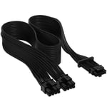 Corsair Premium 600W / PCIe 5.0 / 12VHPWR /  Type 4 / Individually Sleeved - Svart