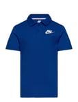 B Nsw Cttn Pique Polo Sport T-shirts Polo Shirts Short-sleeved Polo Shirts Blue Nike