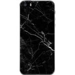 Apple iPhone 5s Gjennomsiktig Telefondeksel Svart marmor