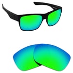 Hawkry Polarized Replacement Lenses for-Oakley TwoFace Emerald Green Mirror