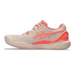ASICS Femme Gel-Resolution 9 Clay Sneaker, Pearl Pink Sun Coral, 42.5 EU