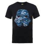 Star Wars Stormtrooper Blue Camo T-Shirt - Black - XXL - Black