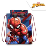 Marvel Spiderman Gymbag och solglasögon Gymnastikpåse Spindelmannen 39x29cm
