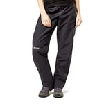 Berghaus Women's Hillwalker Waterproof Trousers, Durable, Comfortable Rain Pants, Black, 20 Long (33 Inches)