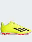 adidas Junior X Crazyfast Club Flexible Ground Football Boots - Yellow/Black/White, Black/White, Size 11