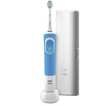 Oral-B Pro 100 Floss Action Electric Toothbrush with Travel Case (White) From the #1 brand recommended by dentists worldwide