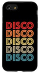 Coque pour iPhone SE (2020) / 7 / 8 Vintage Disco Retro années 1970 1980 Lover Musique Dance Anniversaire