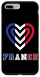 Coque pour iPhone 7 Plus/8 Plus France Coeur Fière France Drapeau Français Love Pride Roots