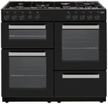 Bush BRC100RDHEB 100cm Dual Fuel Range Cooker - Black