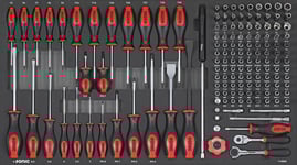 Skruvmejsel & 1/4" Hylssats Jumbo SFS 146-Delar Sonic