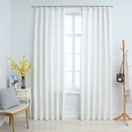 vidaXL Blackout Curtains with Hooks 2 pcs  140x245 cm Home Room Curtain