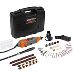 Terratek Corded Rotary Tool 80Pc Accessory Set, 135W Variable Speed 8000-33000RPM, Ideal for DIY Projects, Woodwork, Hobby Craft & Dremel Multi Tool Compatible with Carry Case Included