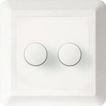 UniDim Duo 2x100W dimmer Dobbeltdim. for enkel veggboks