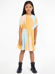 Calvin Klein Jeans Kids' Woven Dress, Yellow/Blue