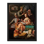 Artery8 Rembrandt Musical Company Still Life Instruments Artwork Framed Wall Art Print 18X24 Inch