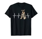 Miniature Schnauzer Heartbeat Dog Lover T-Shirt