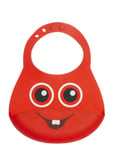 Babblarna- Silic Bib Bobbo Red Teddykompaniet