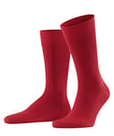 FALKE Men's Sensitive London M SO Cotton With Soft Tops 1 Pair Socks, Red (Scarlet 8228) new - eco-friendly, 5.5-8