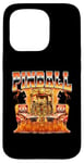 Pinball Arcade Game Flames Style années 90 Bootleg Coque pour iPhone 15 Pro