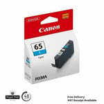 Genuine Canon CLI-65 Cyan Ink Cartridge for Pixma Pro-200