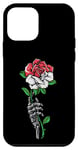 Coque pour iPhone 12 mini Singapour Rose Squelette Pride Drapeau Singapourien Racines Cadeaux
