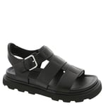 UGG Femme Sangle Capitelle Sandale Glissante, Noir, 42 EU