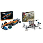 LEGO 42141 Technic McLaren Formula 1 2022 Replica Race Car Model Building Kit, F1 Motor Sport Set & 75345 Star Wars 501st Clone Troopers Battle Pack Set, Buildable Toy with AV-7 Anti Vehicle