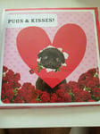 Pugs & Kisses Valentine Card Free Post
